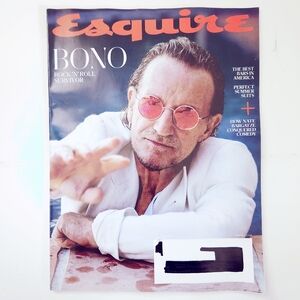 🍭7/$15 Esquire Magazine Summer 2025 Paul David Hewson aka Bono